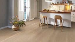 Boen Andante Oak Engineered Wood Flooring, White Brushed & Oiled, 209x14x2200mm