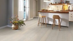 Boen Oak Andante Engineered Flooring, White, Live Pure Brushed, 14x181x2200mm