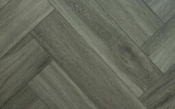 Firmfit Original Herringbone Dark Grey Oak Luxury Vinyl Flooring, 123x5x615mm