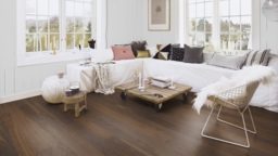 Boen Andante Smoked Oak Engineered Flooring, Brushed & Lacquered, 14x138x2200mm