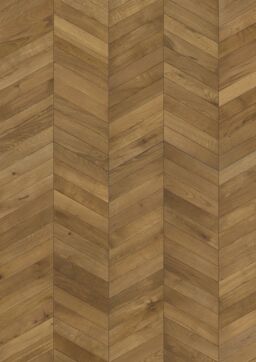 Kahrs Chevron Oak Engineered Flooring, Light Brown, Brushed, Light Smoked, Oiled, 305x15x1848mm