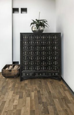 Kahrs Lumen Dusk Engineered Oak Flooring, Smoked, Brushed & Ultra Matt Lacquered, 200x15x2423mm