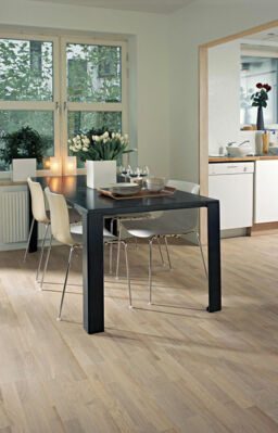 Kahrs Sand Sorrento Oak Engineered 3-Strip Wood Flooring, Matt Lacquered, 200x15x2423mm