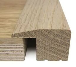 Traditions Solid Oak L-Shaped Threshold, Satin Lacquered, 20mm, 0.9m