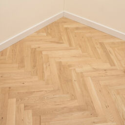 Tradition Classics Solid Oak Parquet Flooring Blocks, Unfinished, Rustic, 70x22x350mm