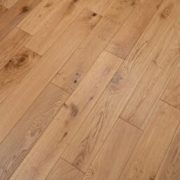 Tradition Engineered Oak Flooring, Natural, Brushed & Lacquered, RLx125x14mm
