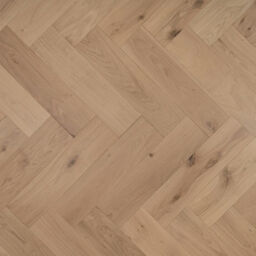 Tradition Engineered Oak Parquet Flooring, Herringbone, Natural, Invisible Finish, 150x14x600mm