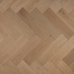 Tradition Engineered Oak Parquet Flooring, Herringbone, Prime, Unfinished, 150x14x600mm