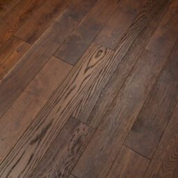 Tradition Engineered Smoked Oak Flooring, Natural, Brushed, Lacquered, RLx125x14mm