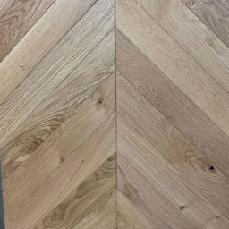Xylo Natural Engineered Oak Flooring, Rustic, Chevron, Brushed & UV Oiled, 90x14x540mm