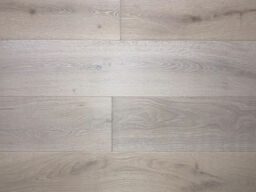 Xylo Polar White Stained Engineered Oak Flooring, Rustic, Brushed & UV Oiled, 14x3x240mm
