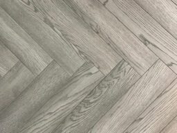 Xylo Silver Grey Engineered Oak Flooring, Rustic, Herringbone, Brushed & UV Lacquered, 125x14x625mm