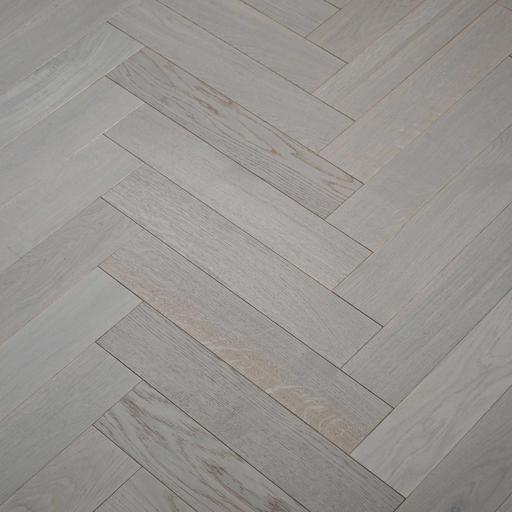 V4 Wood Flooring Misty Grey Herringbone XL (Left), Engineered, 100mm x 14mm x 500mm