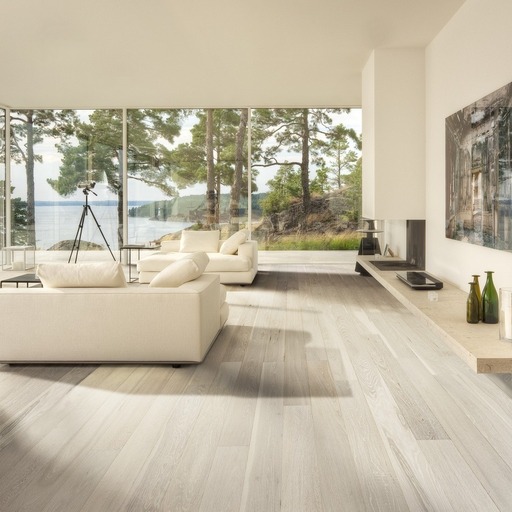 Kahrs Arctic Oak Engineered Wood Flooring, Lacquered, 125x10x1830 mm