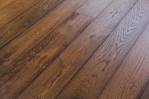 Tradition Select Engineered Oak Flooring, Dark Mahagony Stained, Natural Oiled, 180x15x1880mm