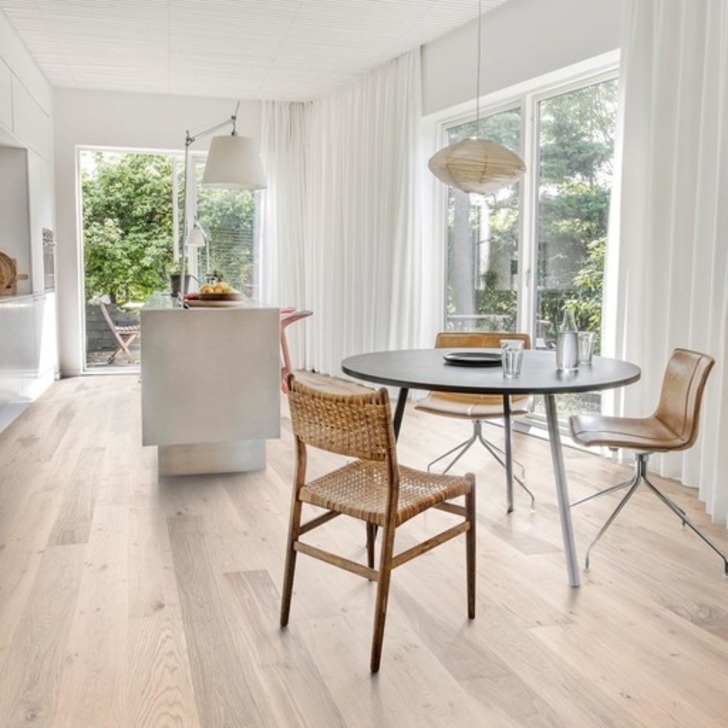 Kahrs Lux Sky Engineered Oak Flooring, Rustic, Brushed, Matt Lacquered, 187x3.5x15 mm