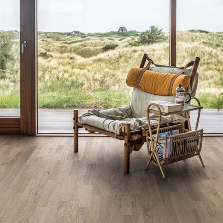 Kahrs Lumen Eclipse Engineered Oak Flooring, Natural, Brushed, Matt Lacquered, 200x3.5x15 mm