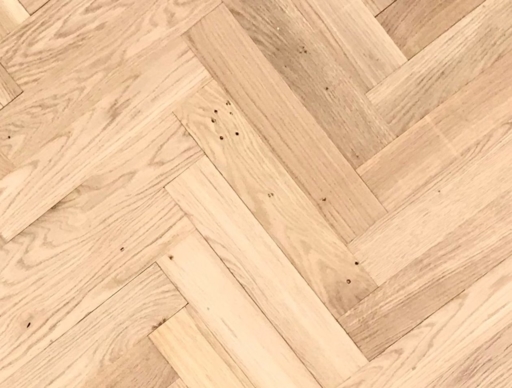 Tradition Classics Herringbone Engineered Oak Parquet Flooring,Unfinished, Rustic, 70x11x350 mm