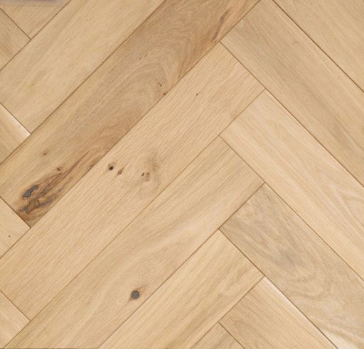 Tradition Classics Herringbone Engineered Oak Parquet Flooring, Unfinished, Rustic,100x20x500 mm