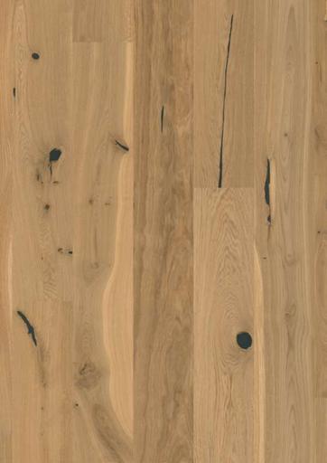 Boen Authentic Oak Plank Castle Wood Flooring, Deep Brushed, Live Natural, 14x209x2200mm