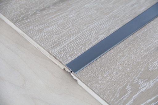 Tradition Select Wide Dark Grey Aluminium T-moulding, 30x5x2700mm