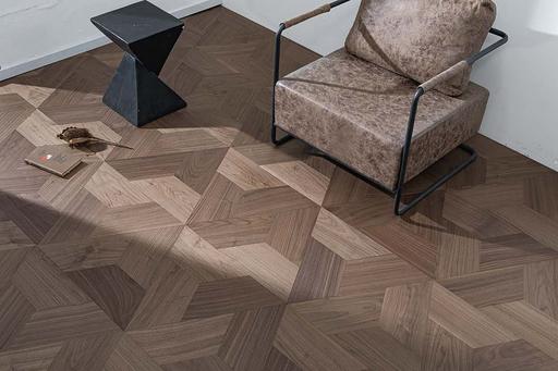 Tradition Select Engineered Walnut Parquet Flooring, UV Lacquered, 182x15x420mm