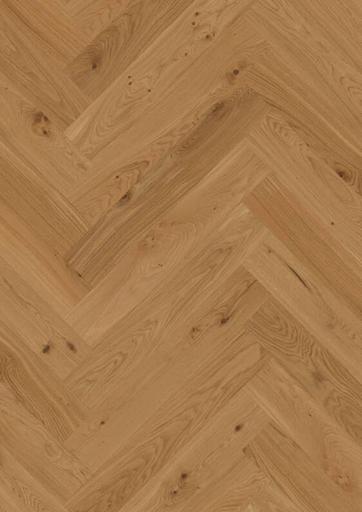 Boen Transparent Oak Herringbone T/G Wood Flooring, Brushed, Live Natural, 10.5x137x790mm