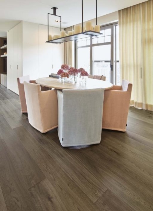 Tradition Classics Vougeot Engineered Oak Flooring, Deep Smoked, Brushed, UV Grey Oiled, 190x15x1900mm Image 1