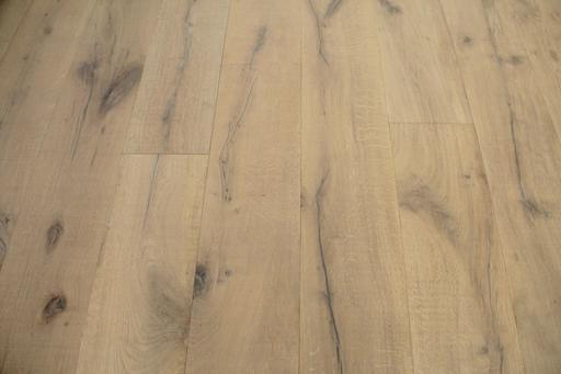 Tradition Select Engineered Oak Flooring, Brushed, Distressed Saw Marks, Light Grey Oiled, 240x15x1860mm