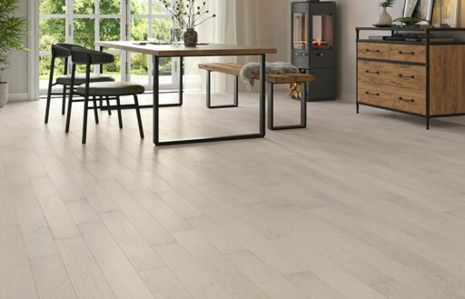 Beauvale Engineered Oak Flooring, Rustic, Double White, Brushed & UV Oiled, 125x10xRLmm