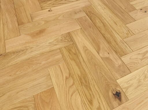 Blanko Budget Merida, Engineered Oak Flooring, Herringbone, Natural Brushed & Oiled, 100x18x500mm