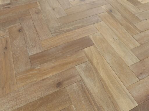Blanko Budget Merida, Engineered Oak Flooring, Herringbone, Smoked Grey, Brushed & Oiled, 90x15x400mm