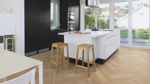 Boen Adagio Herringbone White Oak Engineered Flooring, Brushed, Live Natural Oil, 138x14x690mm Image 3