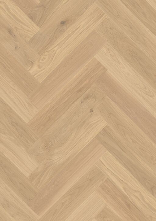 Boen Adagio Herringbone White Oak Engineered Flooring, Live Natural Oil, 138x14x690mm