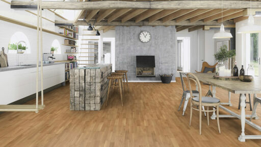Boen Andante Oak Engineered 3-Strip Flooring, Matt Lacquered, 215x14x2200mm Image 2