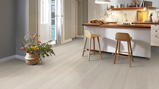 Boen Andante Oak Engineered Flooring, White, Brushed, Lacquered, 138x3.5x14mm Image 2