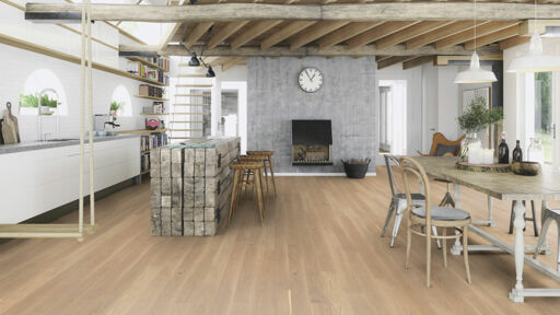 Boen Andante Oak Engineered Flooring, White, Matt Lacquered, 138x14x2200mm Image 2