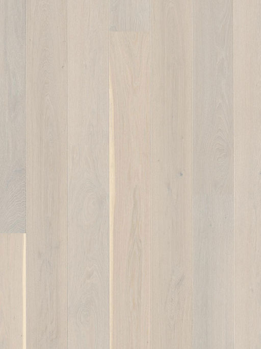 Boen Andante Oak Engineered Wood Flooring, White, Brushed, Lacquered, 14x209x2200mm