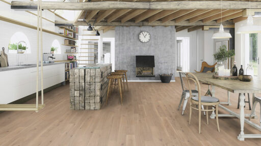 Boen Animoso Oak Engineered Flooring, White, Oiled, 138x3.5x14mm Image 2