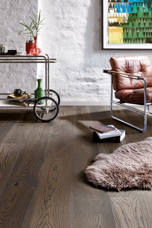 Boen Brown Oak Jasper Engineered Flooring, Brushed, Oiled, 209x3.5x14mm Image 2