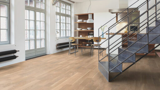 Boen Concerto Oak White Engineered 3-Strip Flooring, Matt Lacquered, 215x14x2200mm Image 2