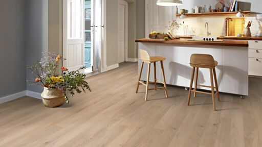 Boen Coral Oak Engineered Flooring, Brushed, White Stained, Oiled, 138x14x2200mm Image 2