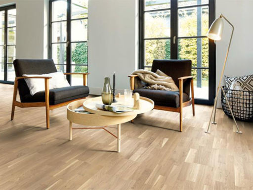 Boen Finale Oak Engineered 3-Strip Flooring, Live Pure, 215x3x14 mm
