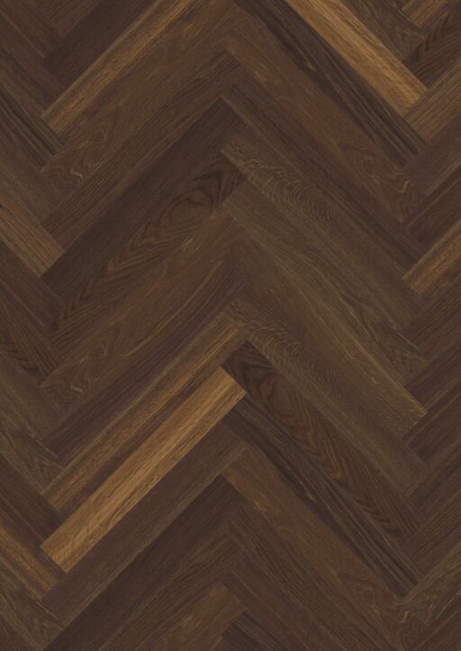 Boen Nature Smoked Oak Engineered 2 Layer Parquet Flooring, Matt Lacquer, 70x10x470mm