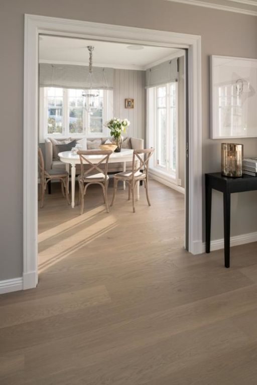 Boen Sand Oak Engineered Flooring, Brushed, Oiled, 209x3.5x14mm