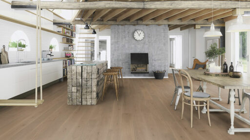 Boen Sand Oak Engineered Flooring, Brushed, Oiled, 209x3.5x14mm Image 3