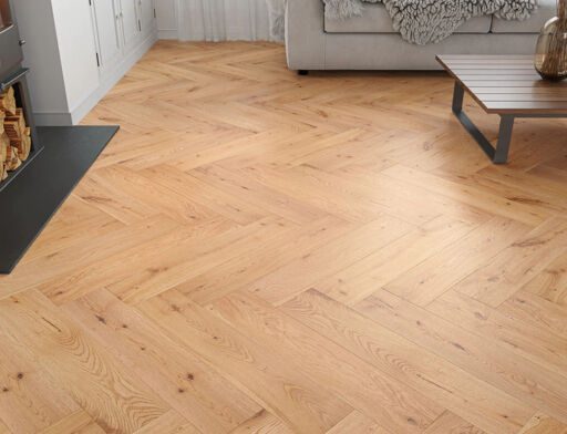 Harstad Engineered Oak Flooring, Herringbone, Rustic, Oiled, 125x15x600mm Image 3