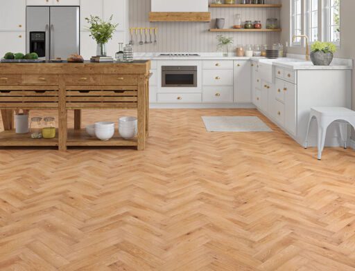 Trofors Engineered Oak Flooring, Herringbone, Rustic, Golden Brushed & Oiled, 80x20x350mm