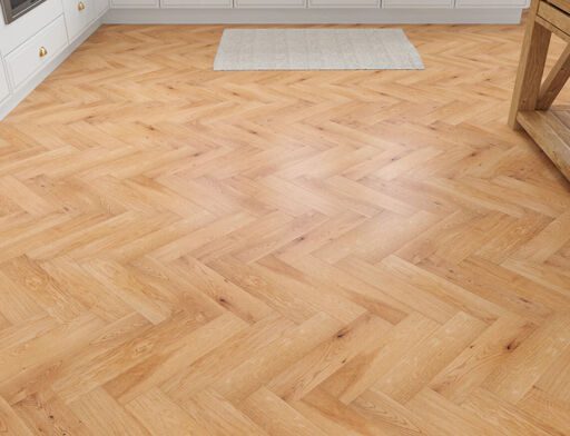 Trofors Engineered Oak Flooring, Herringbone, Rustic, Golden Brushed & Oiled, 80x20x350mm Image 2