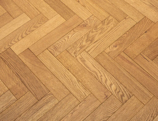 Trofors Engineered Oak Flooring, Herringbone, Rustic, Golden Brushed & Oiled, 80x20x350mm Image 1